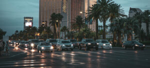 Heavy traffic in Las Vegas
